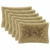 vidaXL Kussensloop 6 pcs HEERLEN Lichtgroen 50 x 80 cm PV Fleece