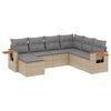 vidaXL Patio Sofa Set 7-zits Beige and Grey
