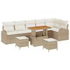 vidaXL Tuin Sofa Set 9 st 8-Aantal zitplaatsen Beige en Cr&egrave;me