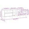 vidaXL TV-kast met lade Oud Hout 150 x 30 x 45 cm Bewerkt hout