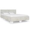 vidaXL Bedframe natuurlijk rattan grijs 160x200 cm