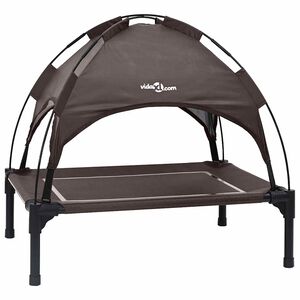 vidaXL Hondenbed 71 x 64 x 71 cm Staal Bruin