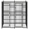 vidaXL Hondenkennel 3,69 m&sup2; staal