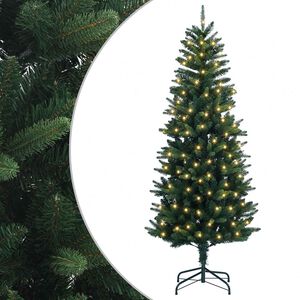 vidaXL Kunstmatige Inklapbare Kerstboom 120 cm 150 LED's Warmwit