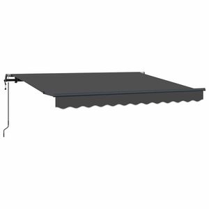 vidaXL Inklapbaar Zonnescherm Antraciet 250 x 200 cm Stof