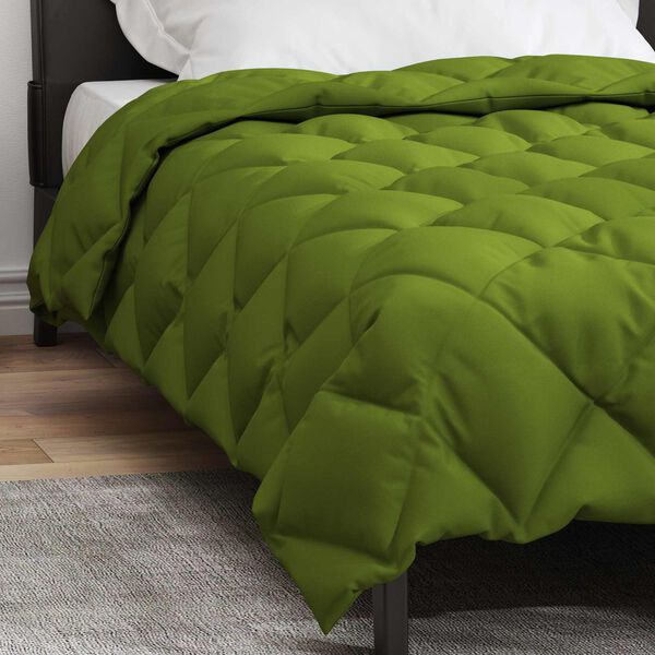 vidaXL Winter Dekbed Groen 220 x 135 cm Microfiber