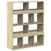 vidaXL Boekenkast 100x33x125,5 cm bewerkt hout sonoma eikenkleurig