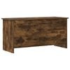 vidaXL Opbergkist Gerookt eiken 100 x 40 x 50 cm Bewerkt hout