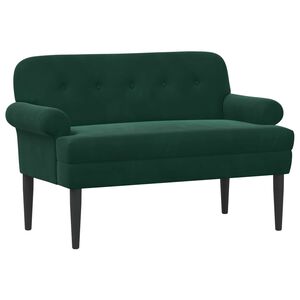 vidaXL Loungebank met knopencomfort Donkergroen 120 x 66 x 78 cm