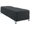 vidaXL Lounger Hoes Effen Zwart 74 x 210 x 40 cm Stof