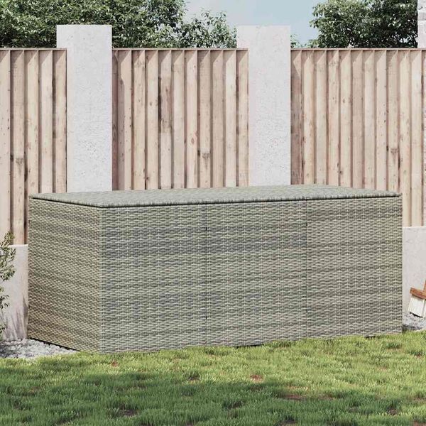 vidaXL Tuinbox 180x90x70 cm poly rattan grijs