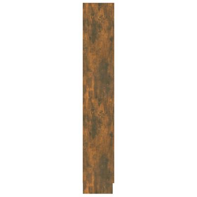 vidaXL Boekenkast 82,5x30,5x185,5 cm bewerkt hout gerookt eikenkleurig