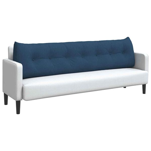 vidaXL Rugkussen Blauw 200 x 24 x 50 cm Stof