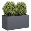 vidaXL Plantenbak 80x40x40 cm koudgewalst staal antracietkleurig