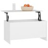 vidaXL Salontafel 102x55,5x52,5 cm bewerkt hout wit