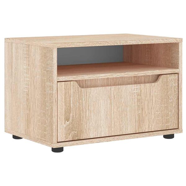 vidaXL Tv-meubel VISNES 60x40x38 cm bewerkt hout sonoma eikenkleurig