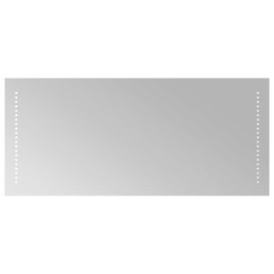 vidaXL LED Badkamer Spiegel Doorzichtig 90 x 40 cm gehard glas