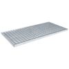 vidaXL Rooster Zilver 80 x 40 x 2 cm Warmgedipt Gegalvaniseerd Staal