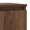 vidaXL Dressoir 29,5x34x76 cm bewerkt hout bruin eikenkleurig
