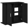 vidaXL Aquariumstandaard Zwart Eiken 81x36x73 cm Bewerkt Hout