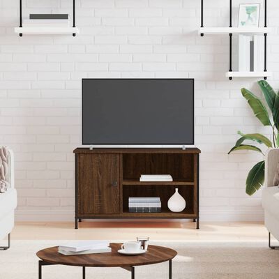vidaXL Tv-meubel 80x40x50 cm bewerkt hout bruin eikenkleur