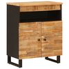 vidaXL Bijzetkast Bruin 60 x 33 x 75 cm Massief Mango Hout