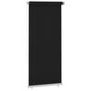 vidaXL Rolgordijn voor buiten 100x230 cm zwart