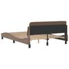 vidaXL Bedframe "Dover" kunstleer cappuccinokleurig 120x200 cm