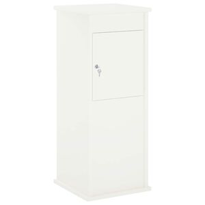 vidaXL Brievenbus Wit 40 x 40 x 100 cm Staal