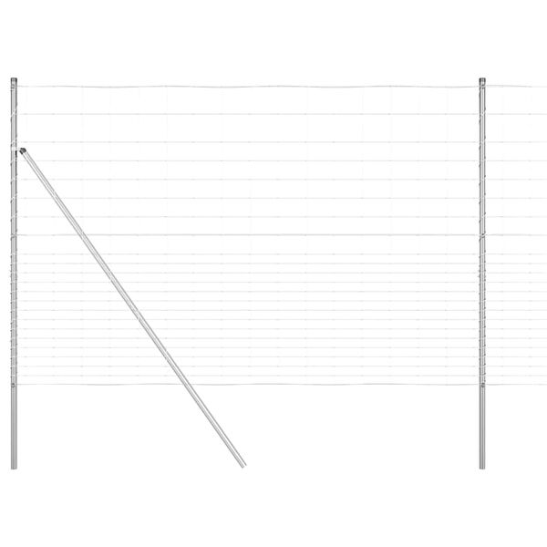 vidaXL Afrasteringspaal Gegalvaniseerd 25 x 1,6 m Staal
