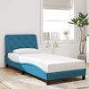 vidaXL Bedframe zonder matras fluweel blauw 90x200 cm