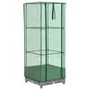 vidaXL Plantenbak verhoogd met kashoes 40x40x123 cm rattanlook