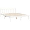 vidaXL Bedframe zonder matras massief grenenhout wit 140x190 cm