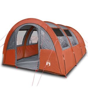 vidaXL Tunneltent 4-persoons waterdicht oranje