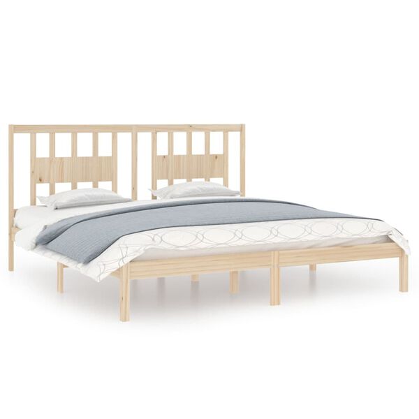 vidaXL Bedframe massief grenenhout 200x200 cm