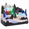 vidaXL Mini Kerstmis Dorp 16 x 11,5 x 13 cm Kunststof Multikleur