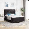 vidaXL Boxspringbed met matras Zwart 140 x 190 cm Fluweel
