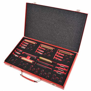 vidaXL Gloeibougie draad reparatie set M8 M9 M10 M12 63-delig