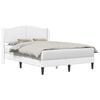 vidaXL Bedframe met hoofdeinde Wit 120 x 190 cm Kunstleer