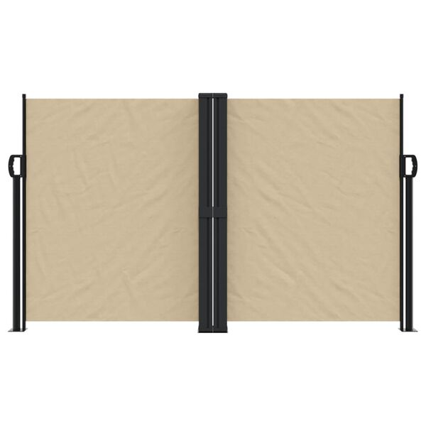 vidaXL Windscherm uittrekbaar 140x600 cm beige