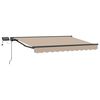 vidaXL Handmatige Luifelhouder met LED's 3,5 x 2,5 m