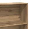 vidaXL Boekenkast 80x30x189 cm bewerkt hout artisanaal eikenkleur