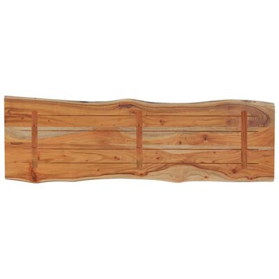 vidaXL Tafelblad rechthoekig natuurlijke rand 110x40x2,5 cm acaciahout