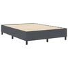 vidaXL Platform bedframe Donkergrijs 140 x 190 cm Stof
