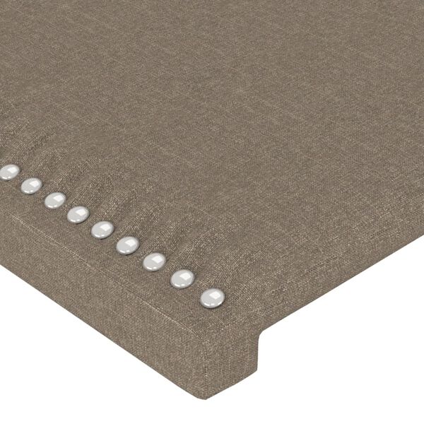 vidaXL Hoofdbord taupe 90x5x118/128 cm Stof