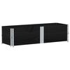 vidaXL Palletopzetranden 2 st 150x50 cm massief grenenhout zwart