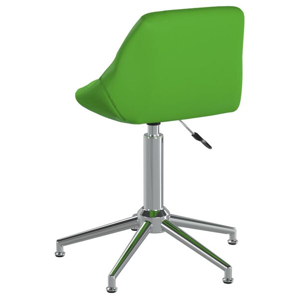 vidaXL Eetkamerstoel draaibaar kunstleer groen