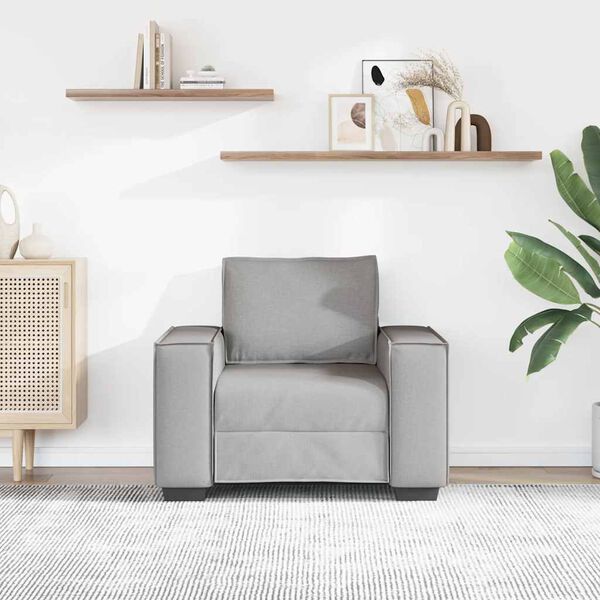 vidaXL Sofa Stoel Wolk Grijs 100x78x84 cm Stof