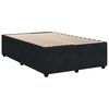 vidaXL Boxspring met matras fluweel zwart 120x190 cm