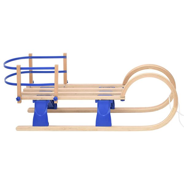 vidaXL Slee met rugleuning inklapbaar 110 cm multiplex